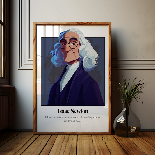 Isaac Newton Quote Poster