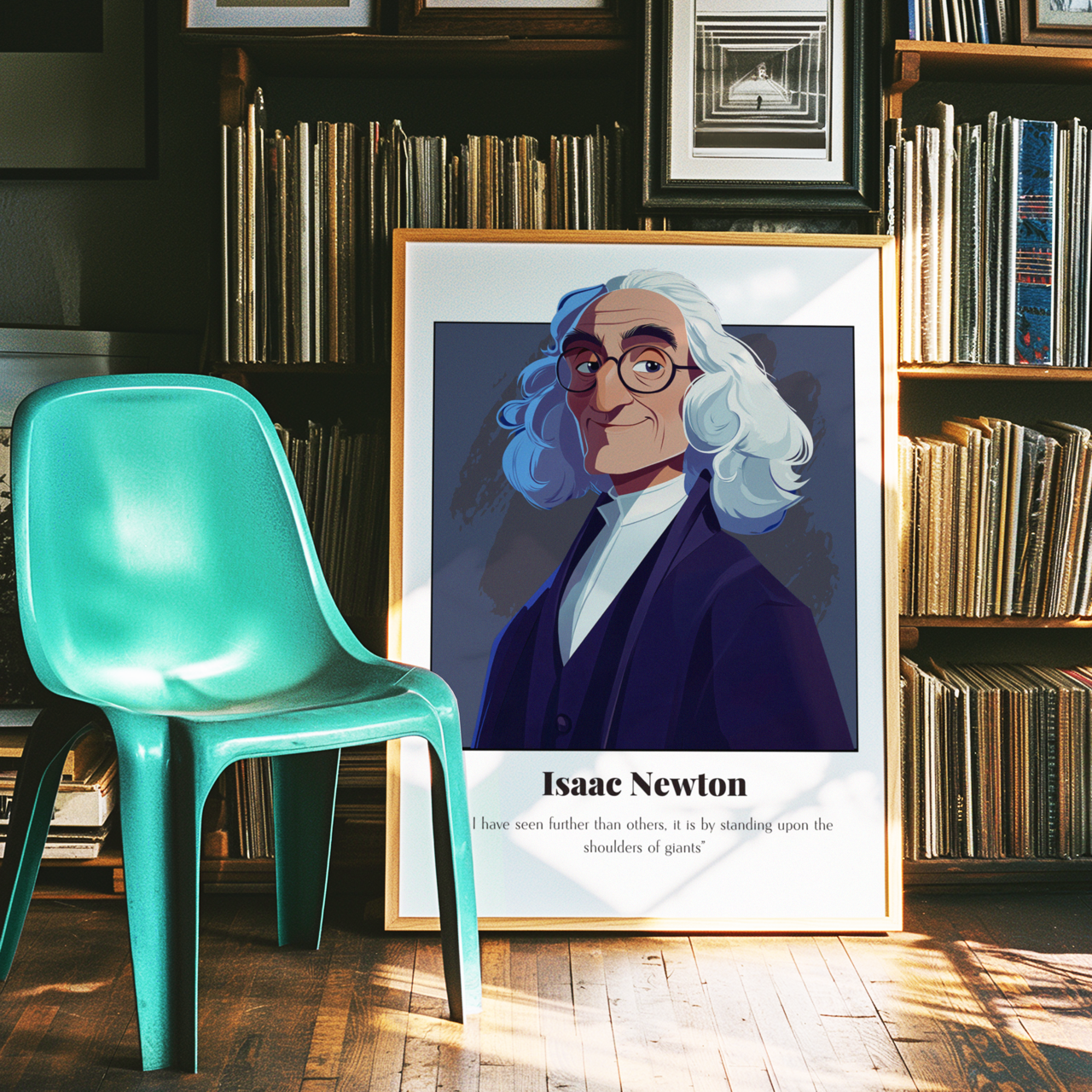 Isaac Newton Quote Poster