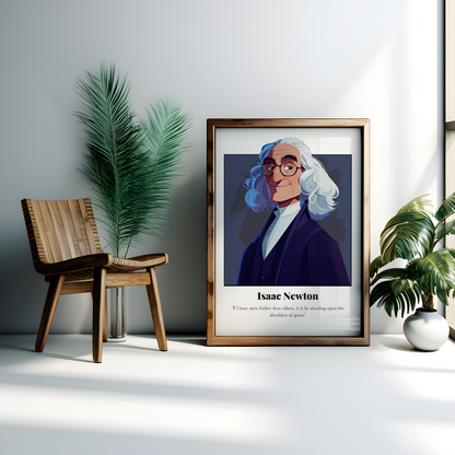 Isaac Newton Quote Poster