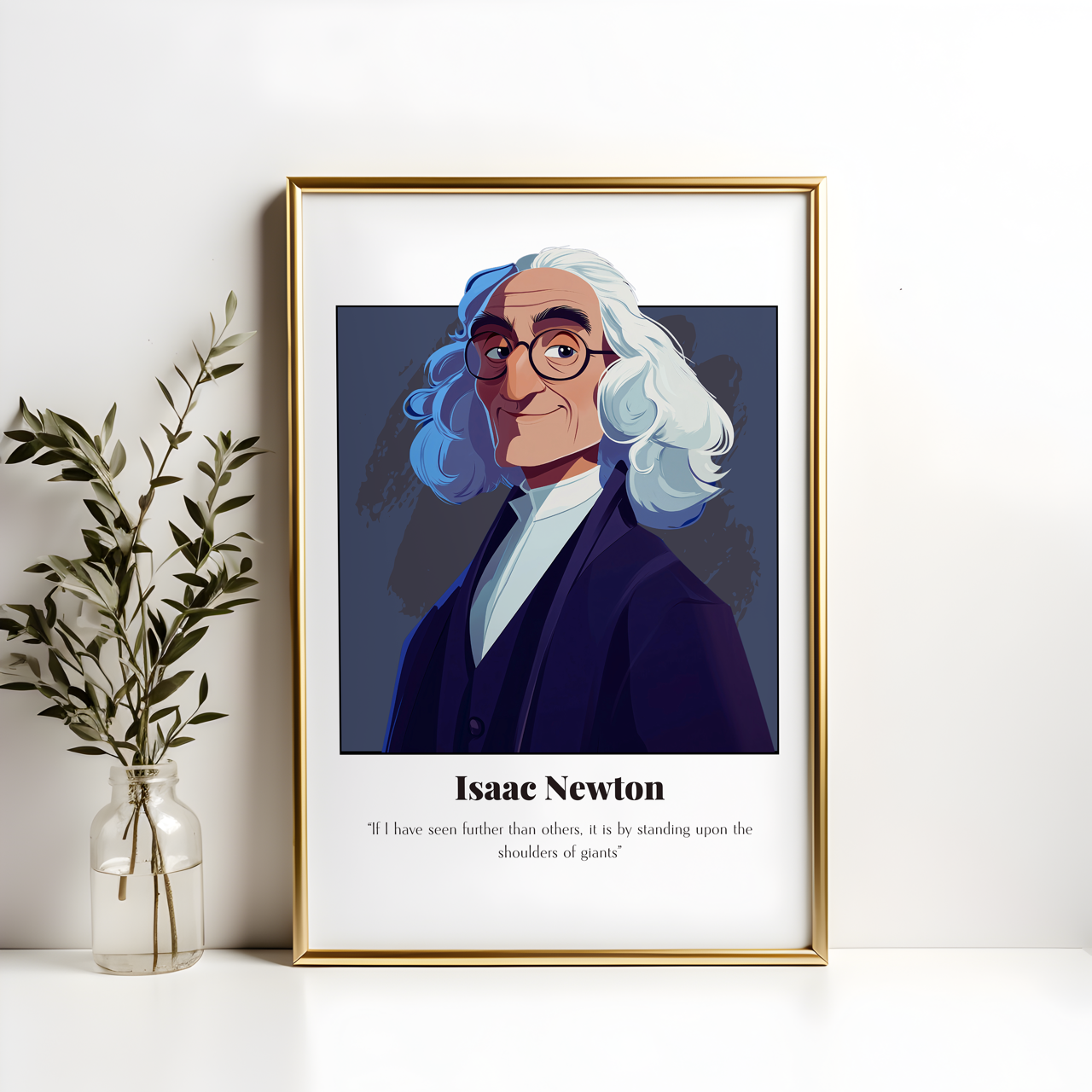 Isaac Newton Quote Poster