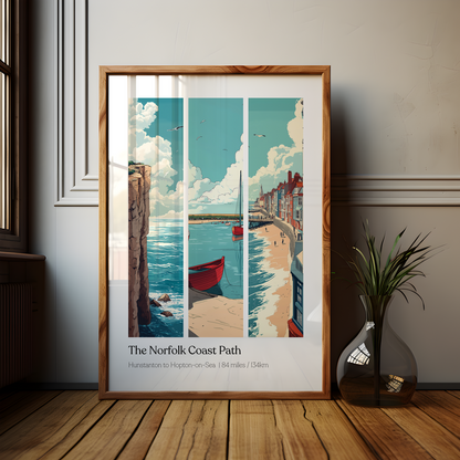 Norfolk Coast Path Hunstanton to Hopton-on Sea Poster