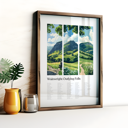 Wainwright Outlying Fells of Lakeland Poster