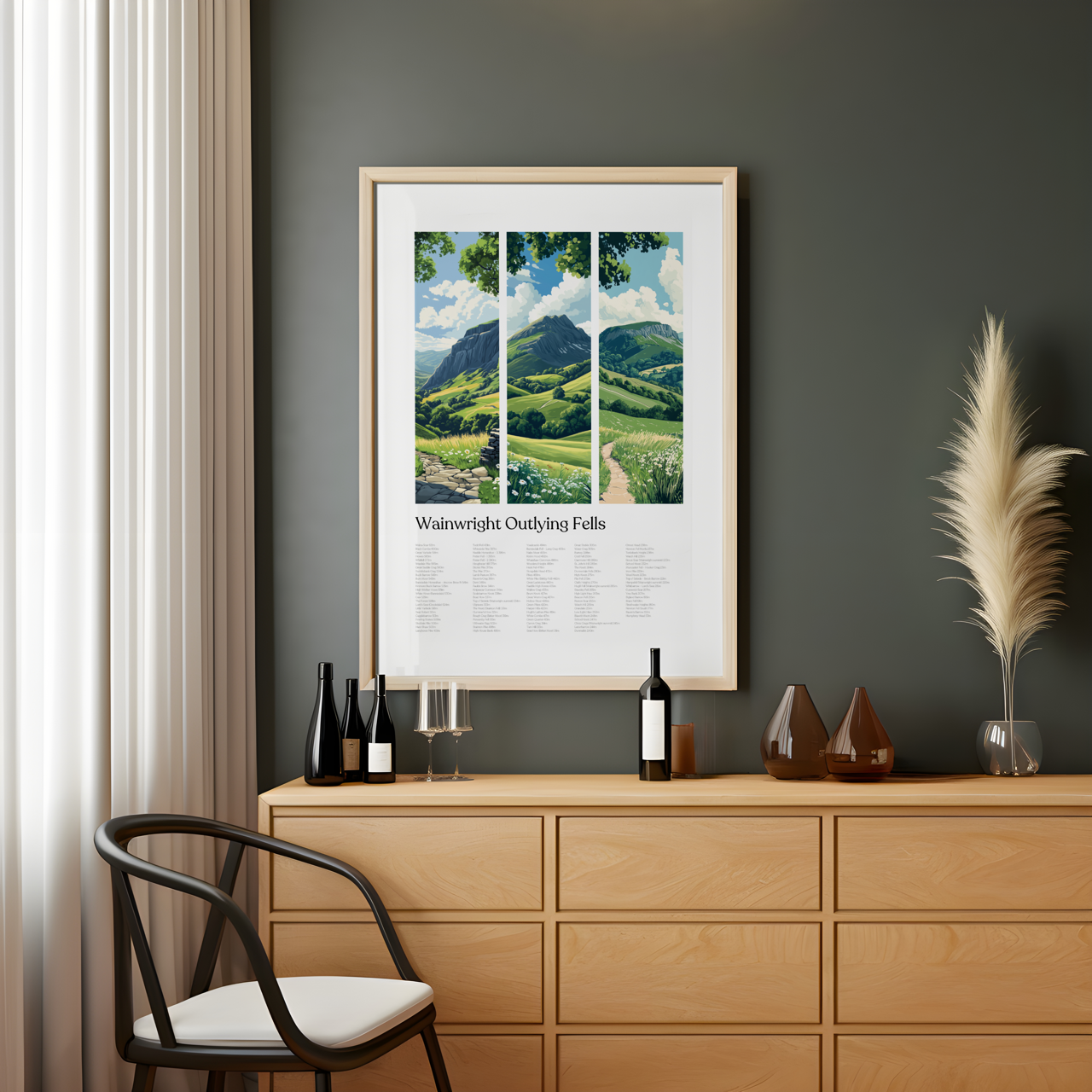 Wainwright Outlying Fells of Lakeland Poster