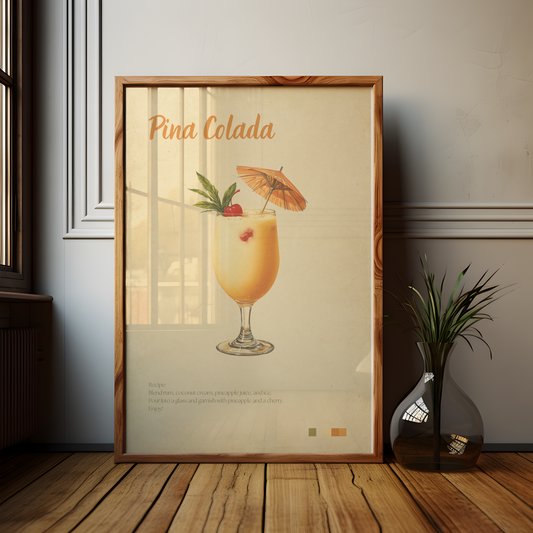 Negroni Cocktail Poster