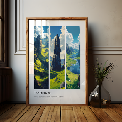 The Quiraing Isle of Skye, Scotland Hike Poster