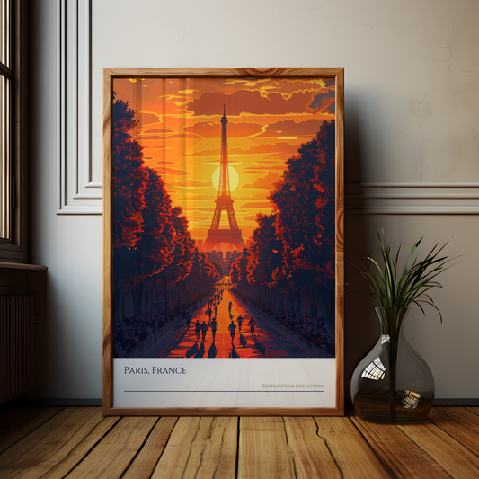 Paris Running Event Poster