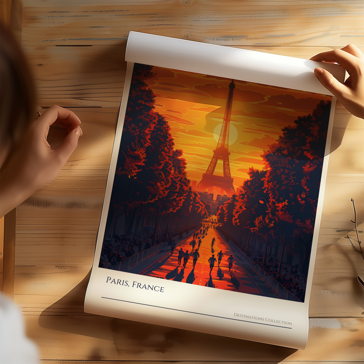 Paris Running Event Poster