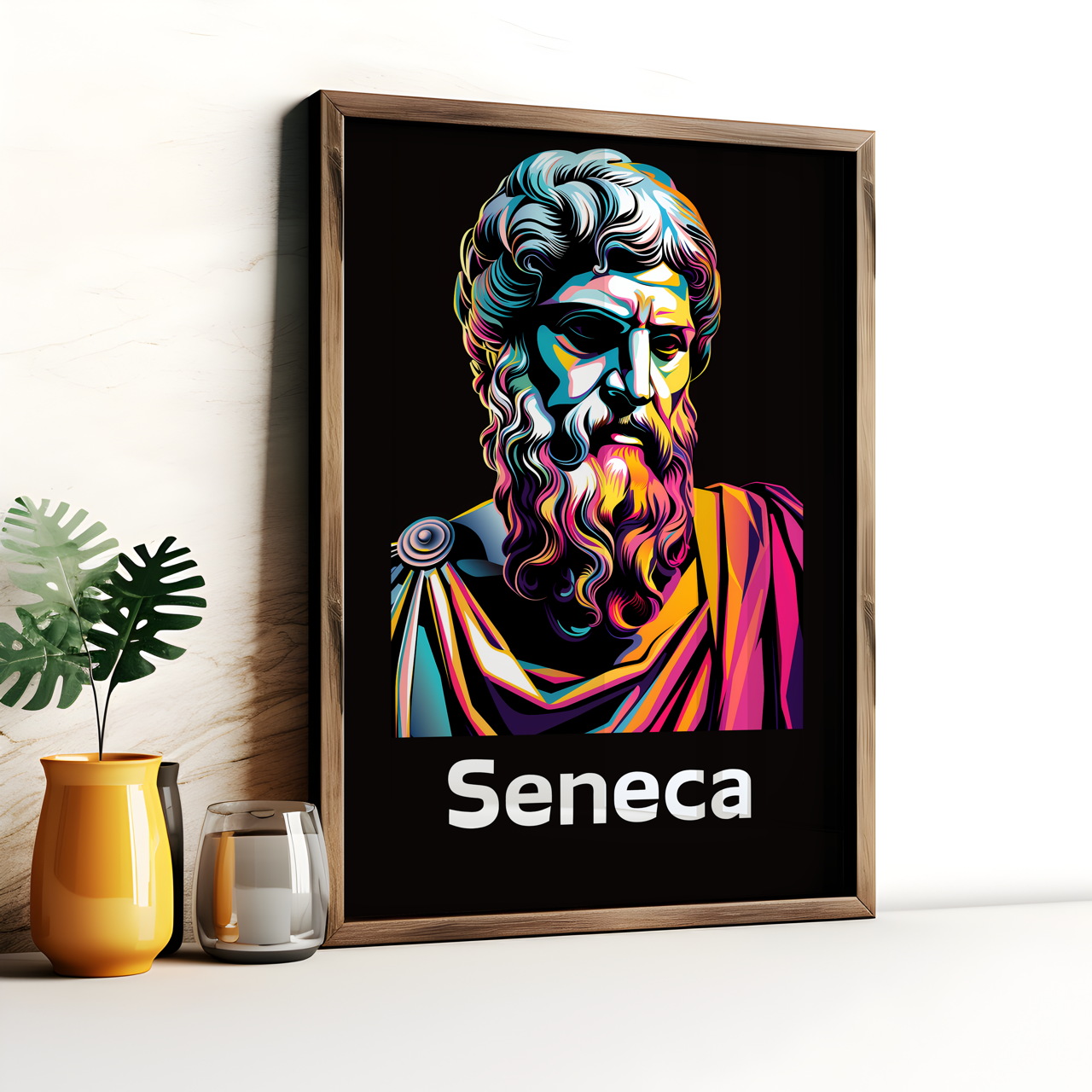 Seneca Stoic Art Print, Stoicism Poster