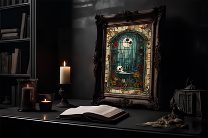 Gothic Small Skeleton in the bath Poster