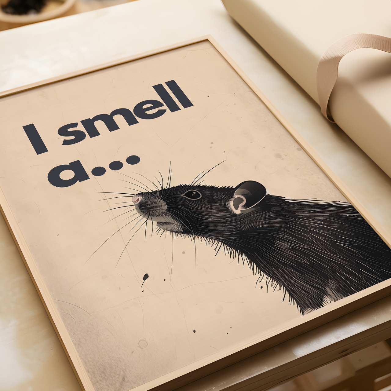 I Smell a Rat... Humorous Rat Poster