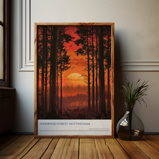 Sherwood Forest Sunset Poster