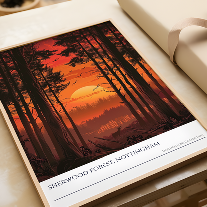 Sherwood Forest Sunset Poster