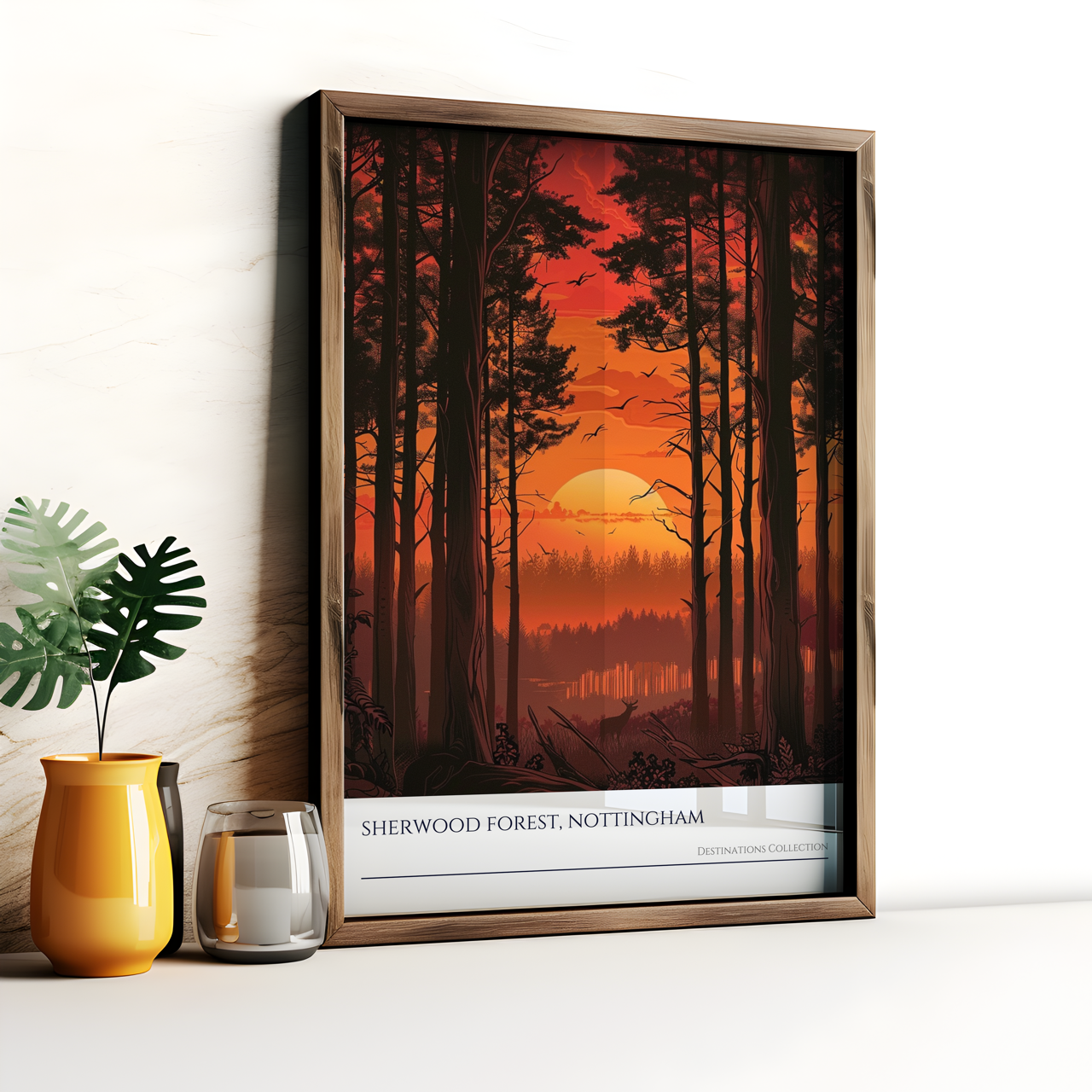 Sherwood Forest Sunset Poster