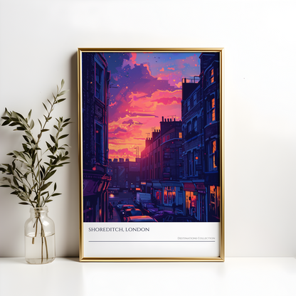 Shoreditch Sunset Poster