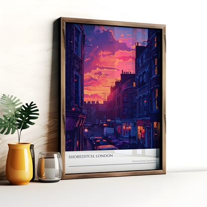 Shoreditch Sunset Poster