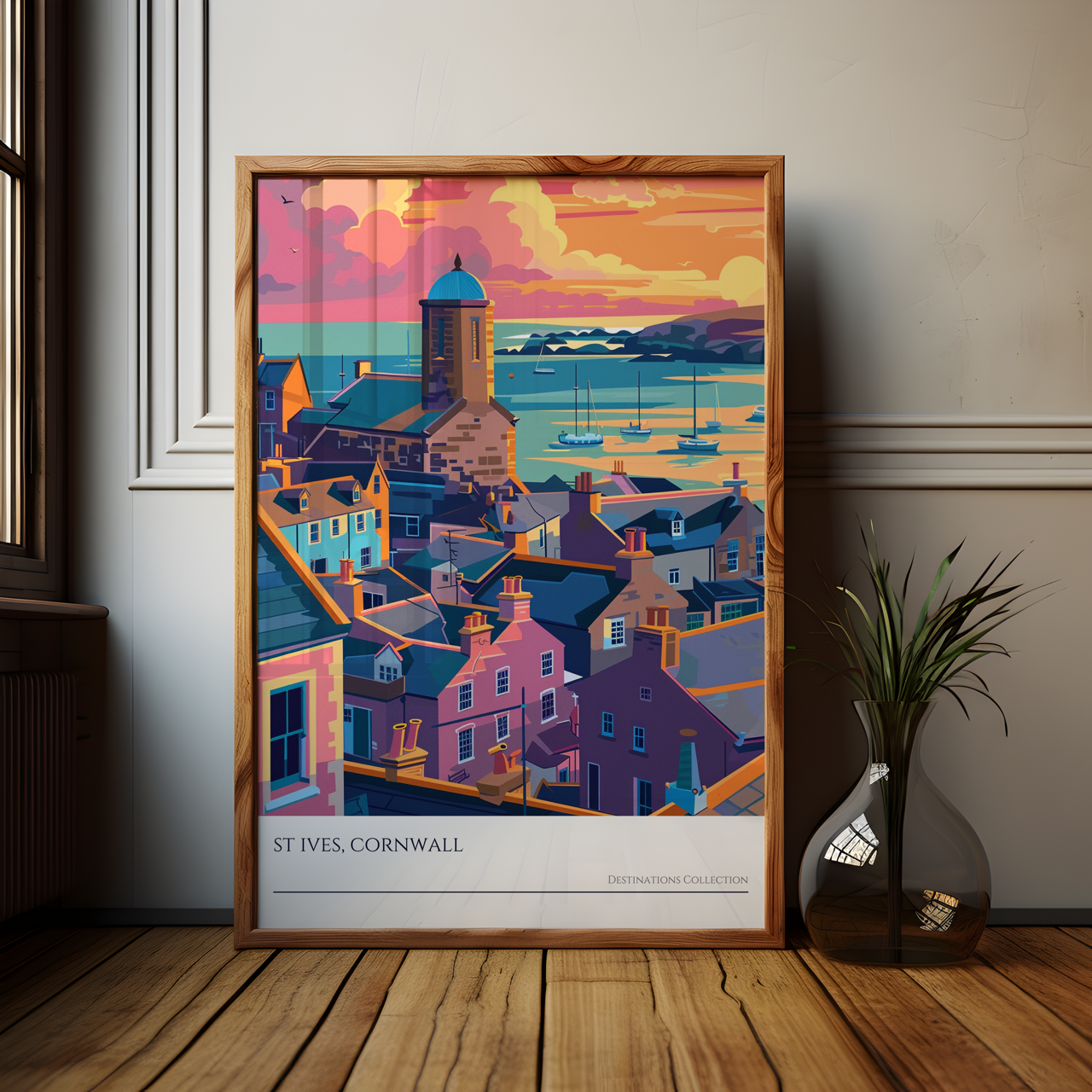 Sunset in St Ives Poster