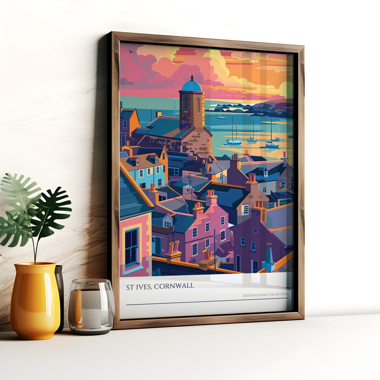 Sunset in St Ives Poster