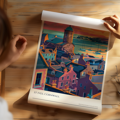 Sunset in St Ives Poster