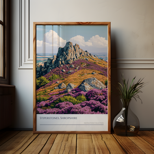 Stiperstones Shropshire Hills Poster