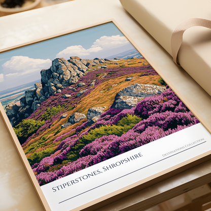 Stiperstones Shropshire Hills Poster