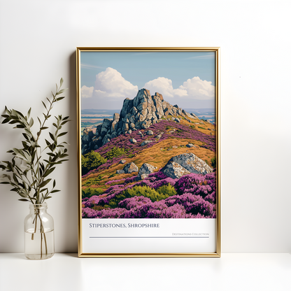 Stiperstones Shropshire Hills Poster