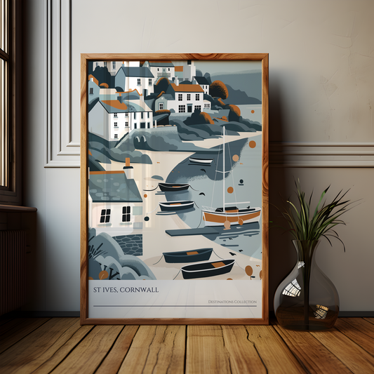 Charming St Ives Wall Art Poster