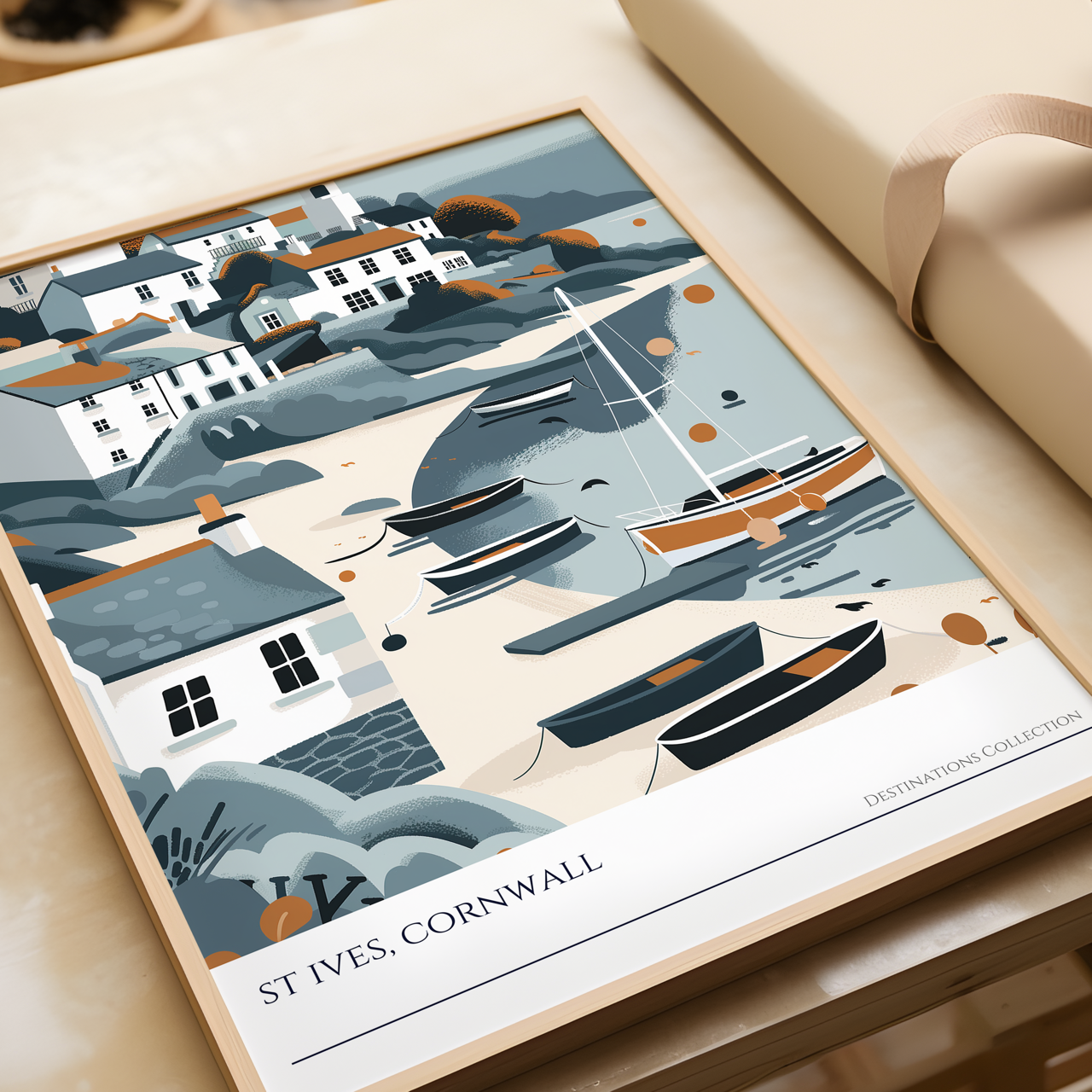 Charming St Ives Wall Art Poster