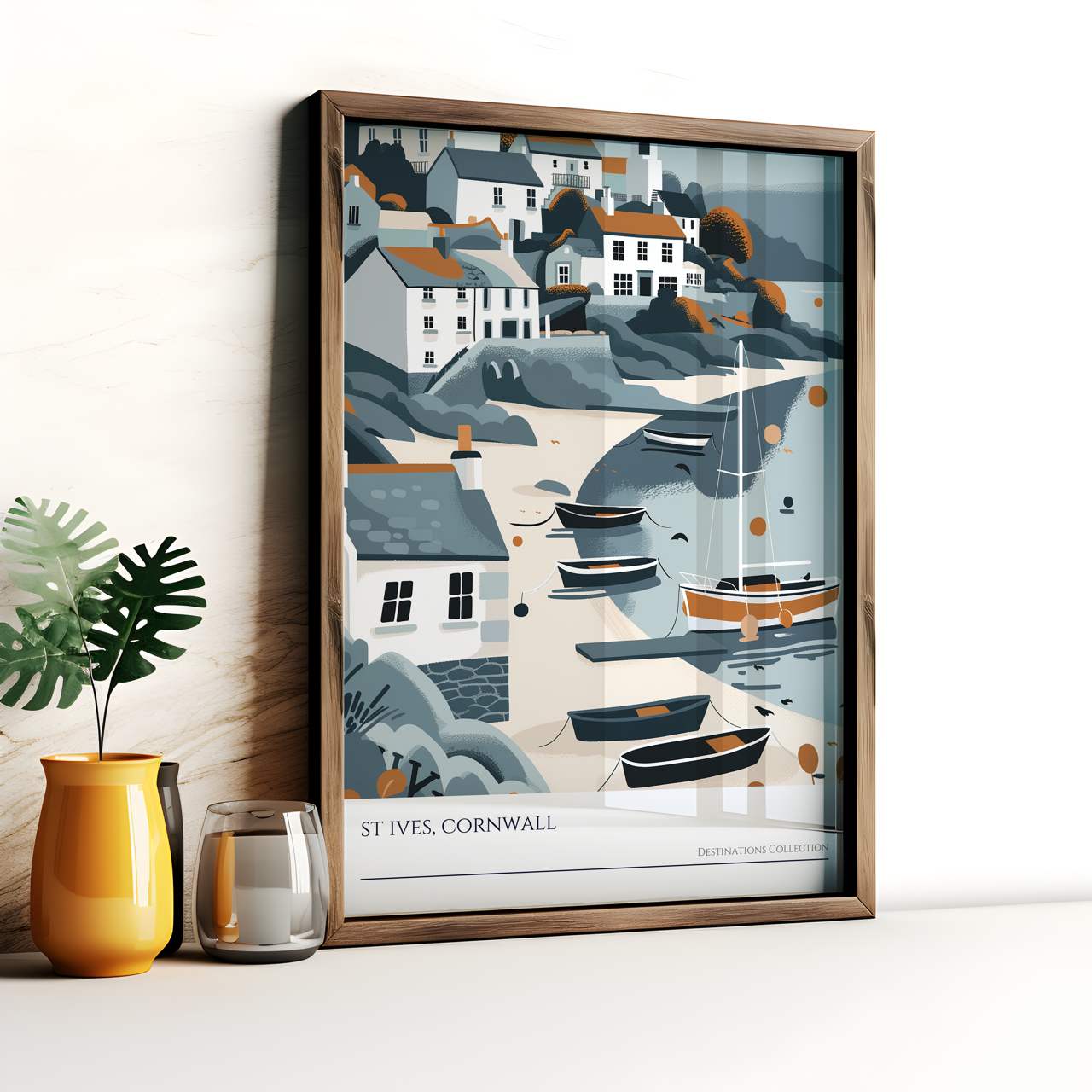 Charming St Ives Wall Art Poster