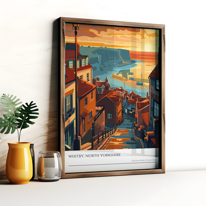 Whitby Sunset Poster