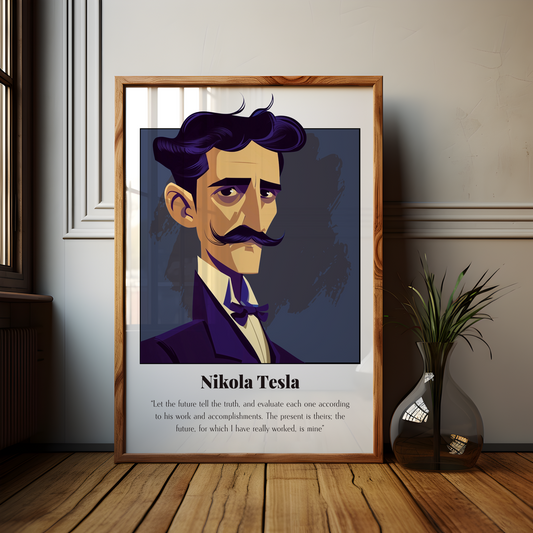 Nikola Tesla Quote Poster