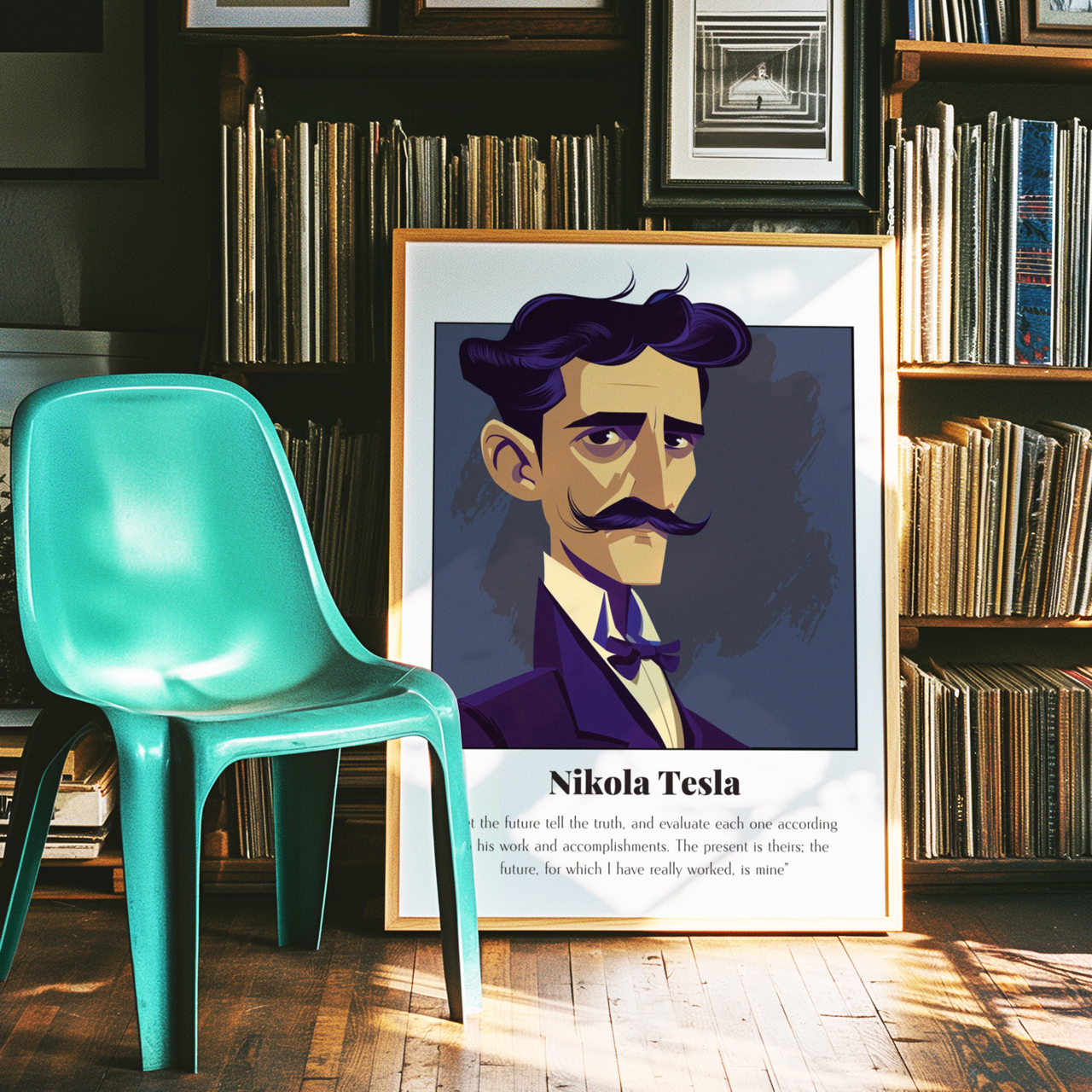 Nikola Tesla Quote Poster