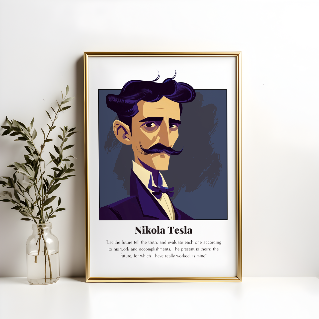 Nikola Tesla Quote Poster