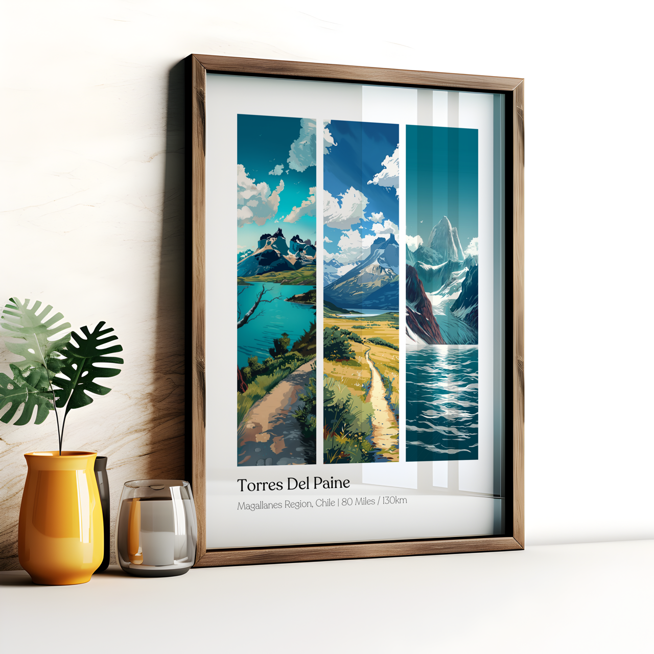 Torres Del Paine Hiking Poster