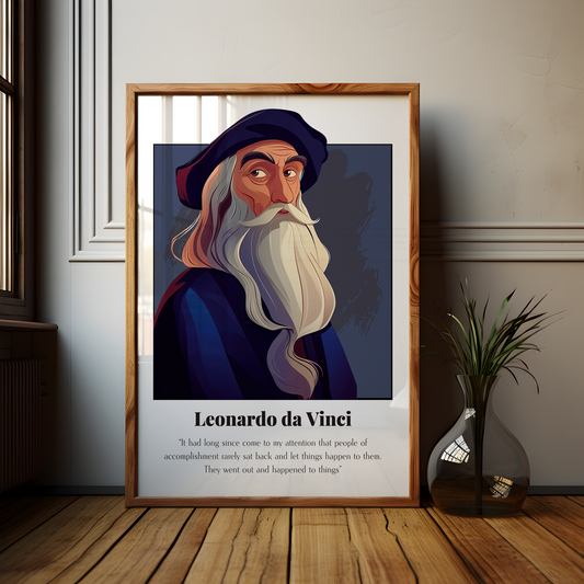 Leonardo da Vinci Quote Poster