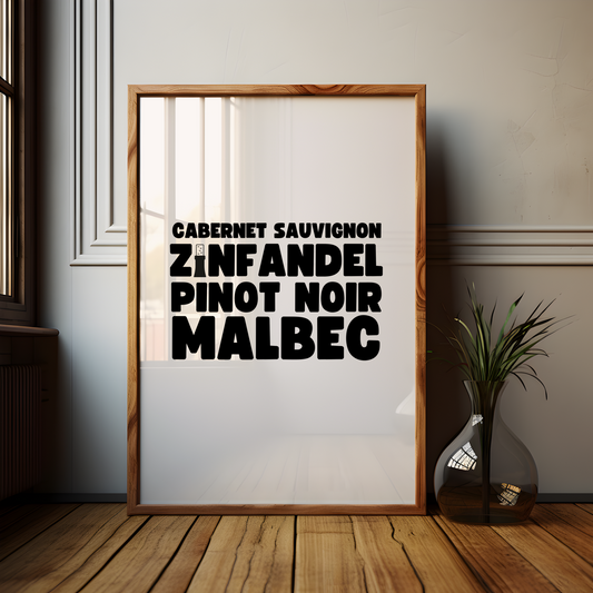 Wine Lover Quote Poster