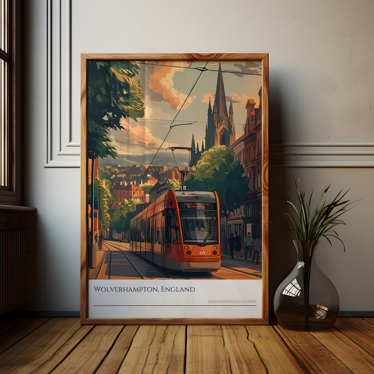 City Skyline Wolverhampton Poster