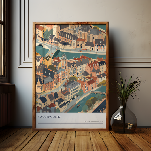 York England Cityscape Poster